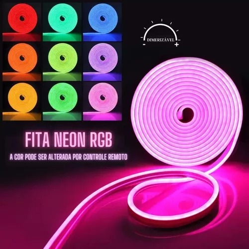 Miniatura 2 de Tira Luz Led Neon Rgb 5 Metros Bluetooth